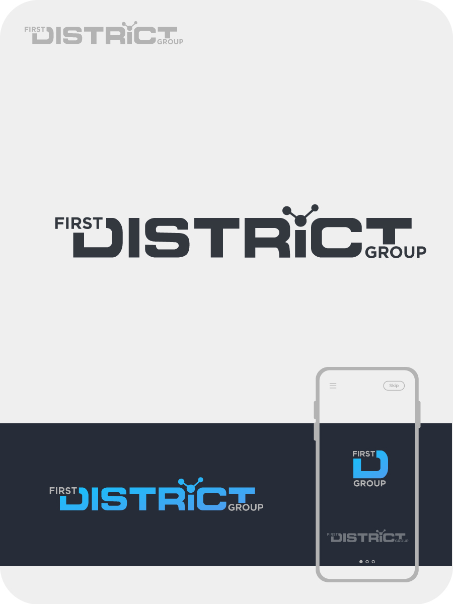 Logo Design by adigoofy 2 for First District Group  | Design #29239109