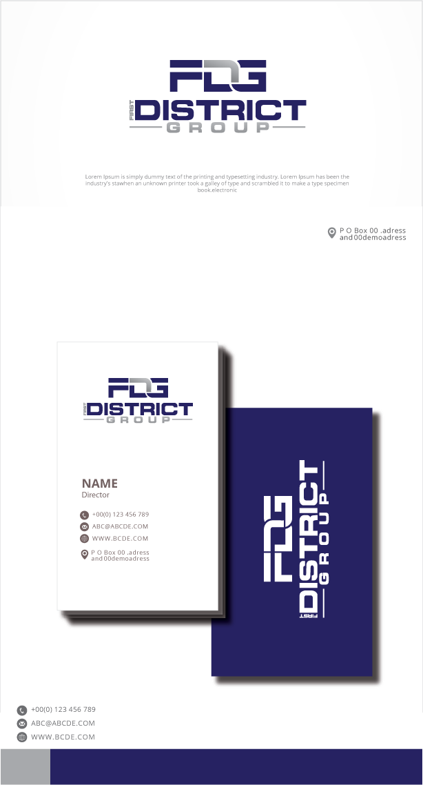Logo Design by graphicevolution for First District Group  | Design #29236692