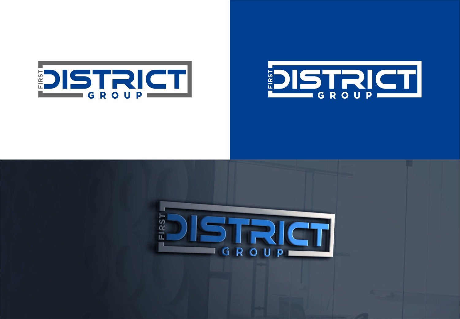 Logo Design by Rusmin Gustamin for First District Group  | Design #29240079