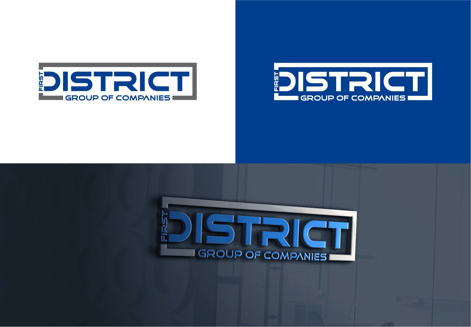 Logo Design by Rusmin Gustamin for First District Group  | Design #29245287