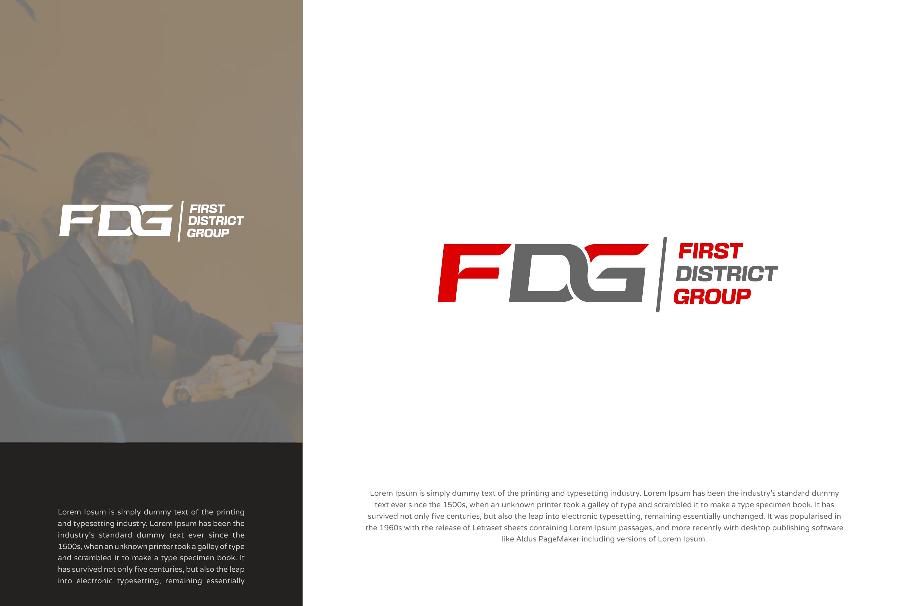 Logo Design by SigmaStudio for First District Group  | Design #29235665