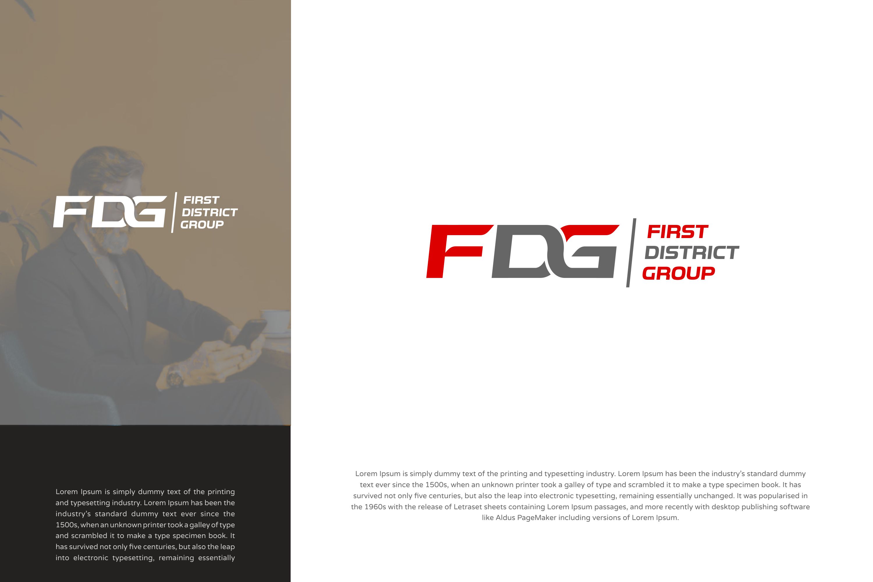 Logo Design by SigmaStudio for First District Group  | Design #29235666