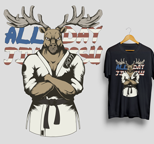 jiujitsu themed shirt designs -  american slant | T-Shirt-Design von iqbalyozanda