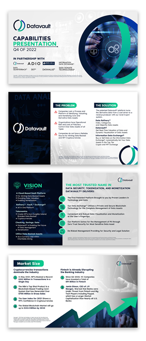 Create new graphics and layout for Datavault Q4 Capabilities Deck | Print Design by debdesign