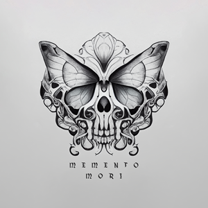 Memento Mori Tattoo - Stark Impending Ancient Death - New Dynamic Life Energy FUSION | Tattoo-Design von Arv's Archive