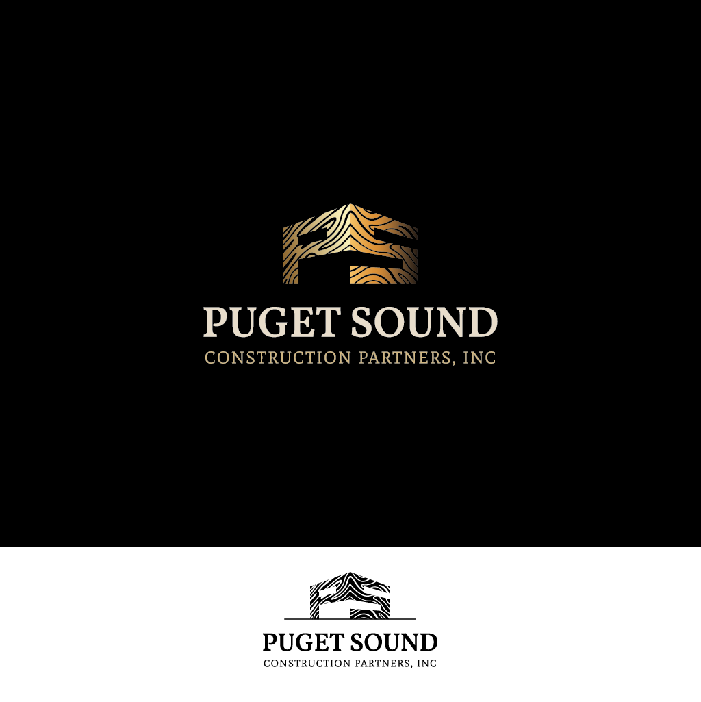 Logo Design by Jerwin Intac for Puget Sound Construction Partners | Design #29241491