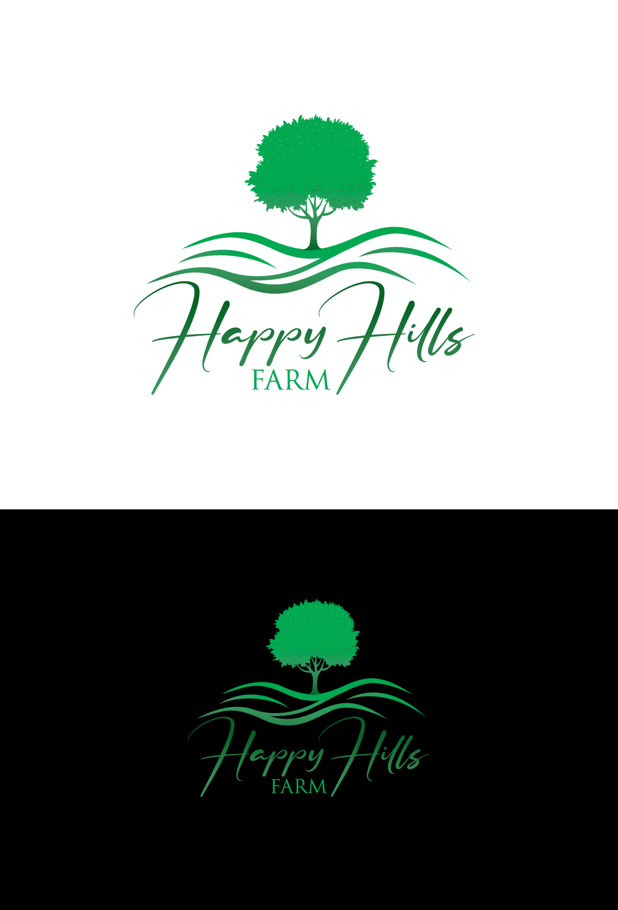 Logo Design by LogoPoko for Happy Hills Farms LLC | Design #29324665