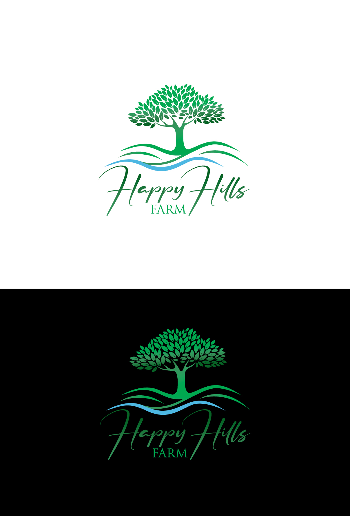 Logo-Design von LogoPoko für Happy Hills Farms LLC | Design #29373142