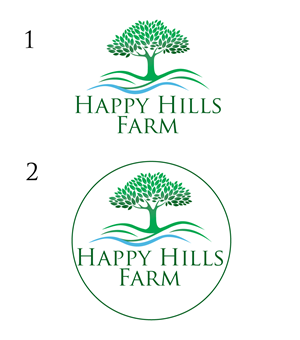 Logo Design by LogoPoko for Happy Hills Farms LLC | Design: #29386326