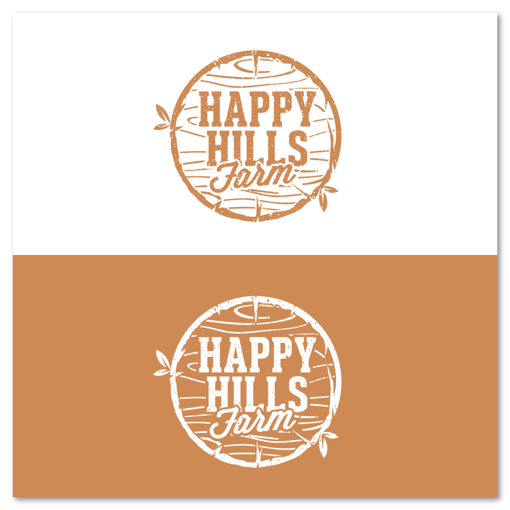 Logo Design by Sujit Banerjee for Happy Hills Farms LLC | Design #29244452