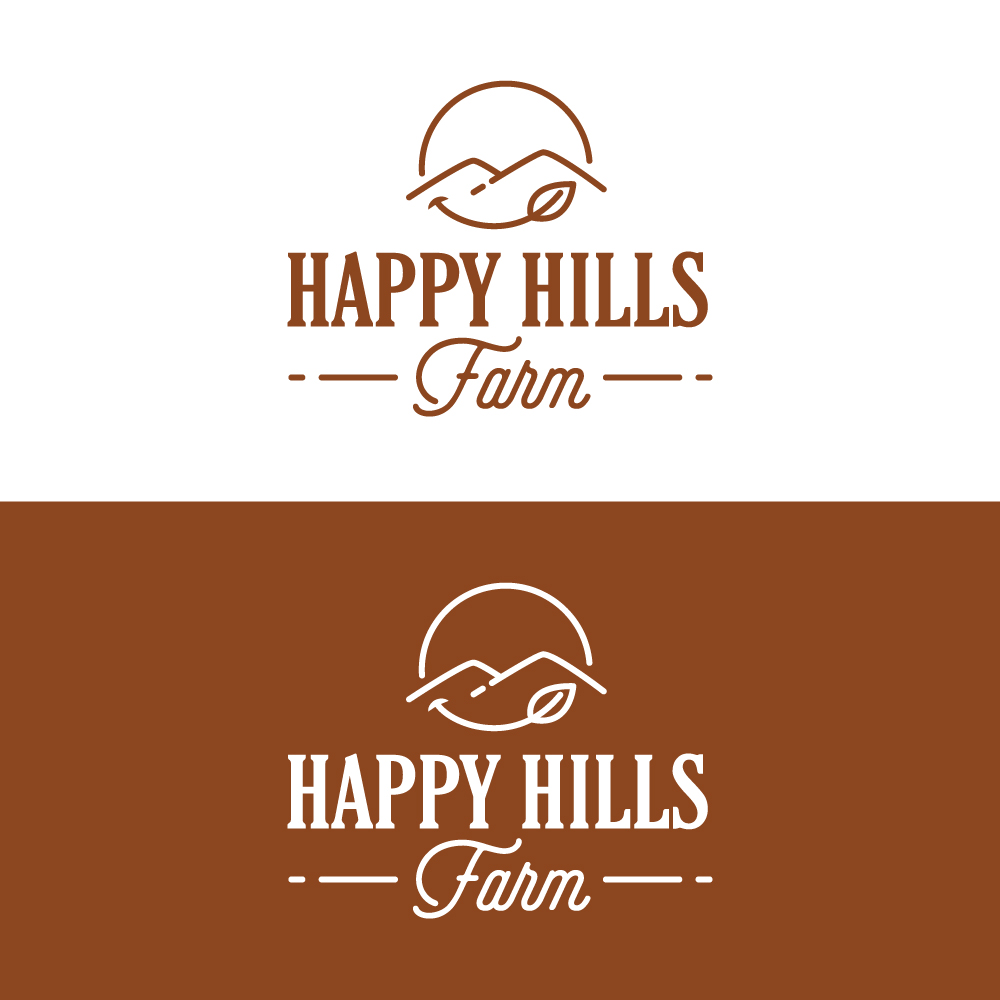 Logo Design by Sujit Banerjee for Happy Hills Farms LLC | Design #29254247