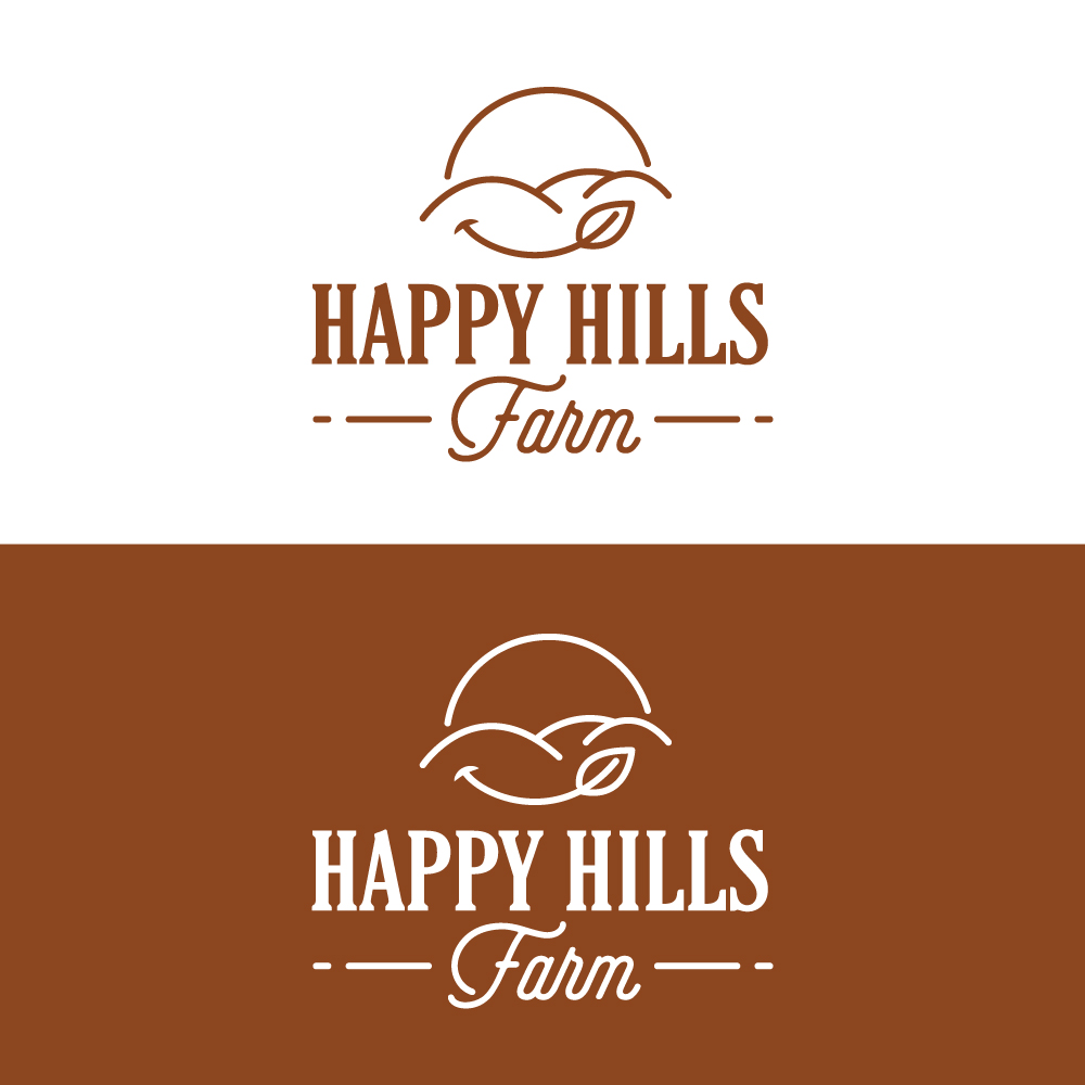Logo Design by Sujit Banerjee for Happy Hills Farms LLC | Design #29254248