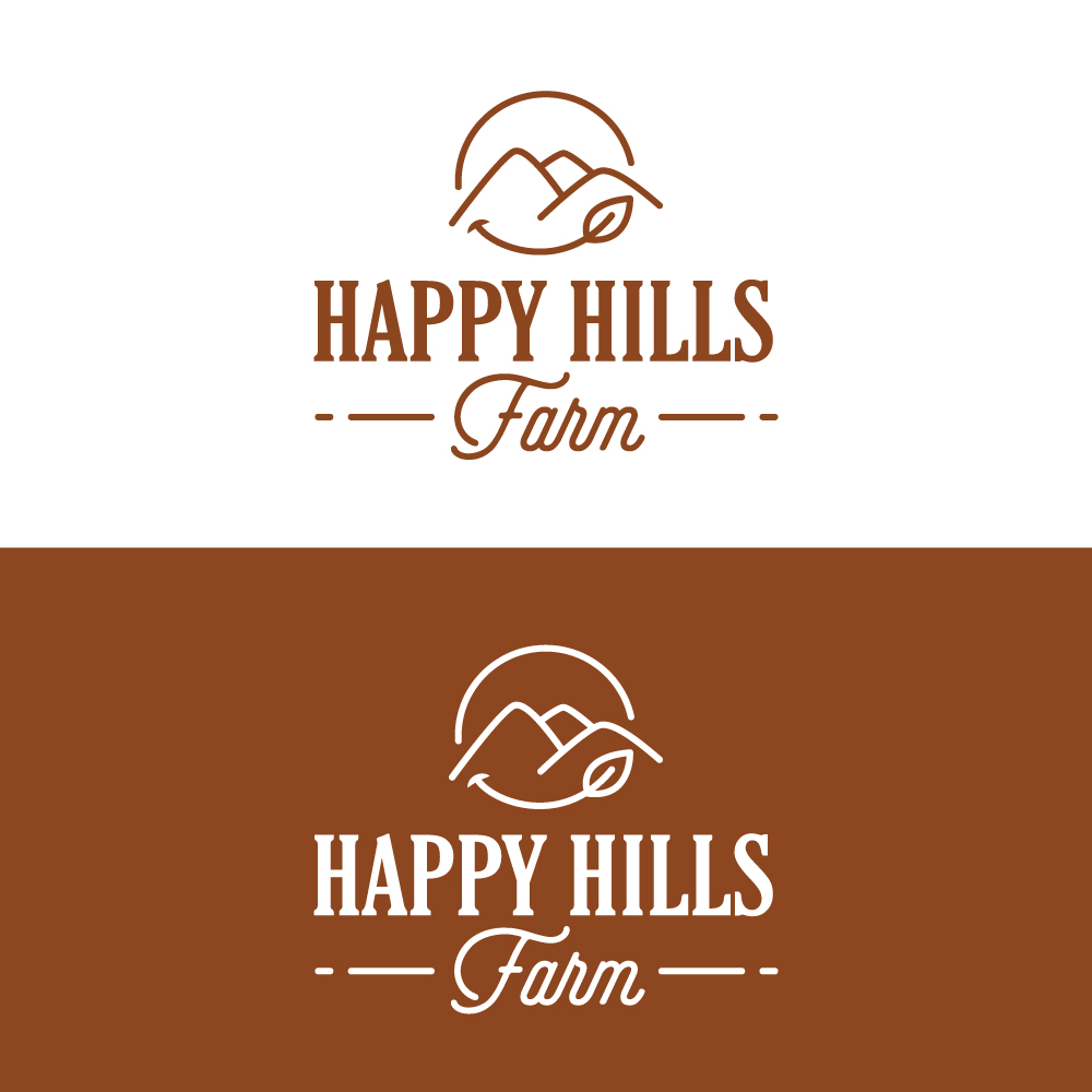 Logo Design by Sujit Banerjee for Happy Hills Farms LLC | Design #29254249