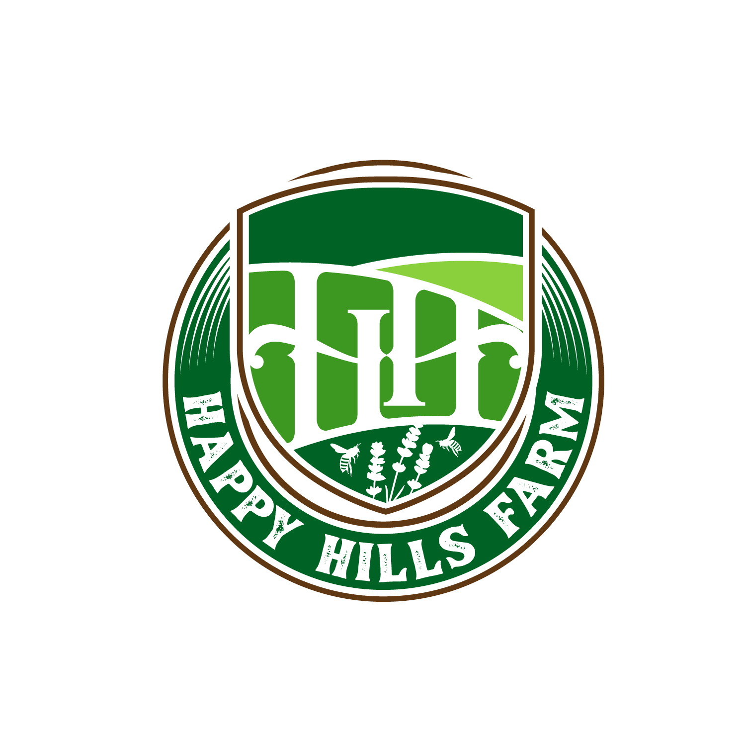 Logo-Design von Dream Logo Design für Happy Hills Farms LLC | Design #29323913