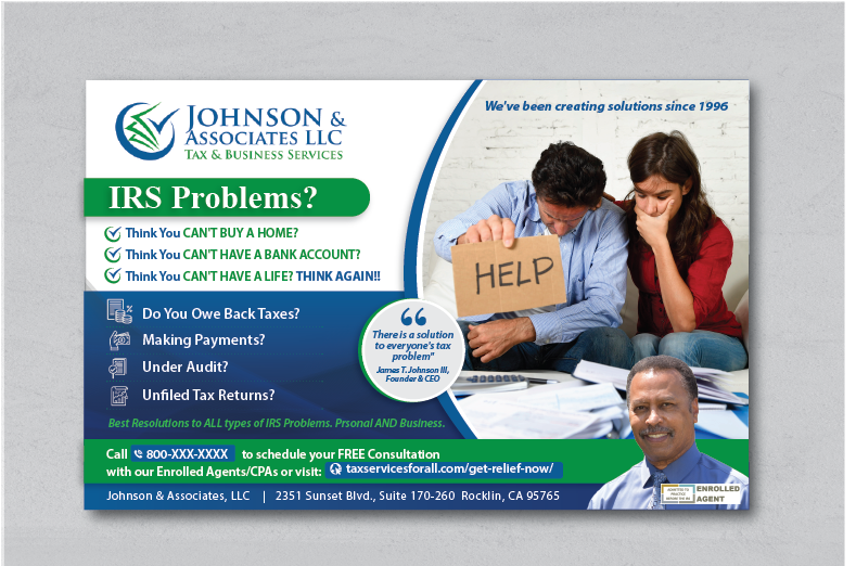 Advertisement Design by alex989 for New Beginnings Tax Resolution | Design #29242866