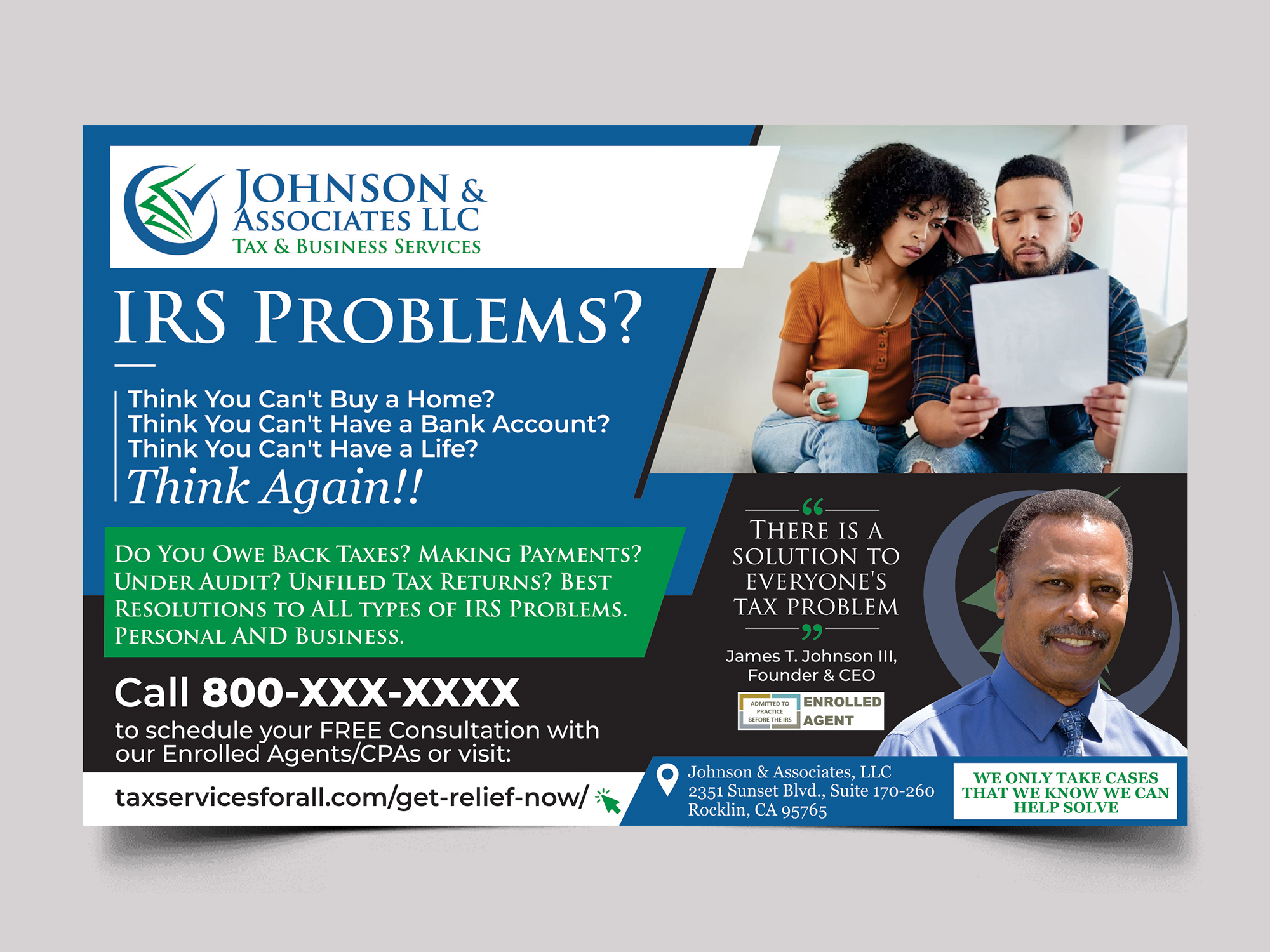 Diseño Publicitario por Aurora:) para New Beginnings Tax Resolution | Diseño #29242971