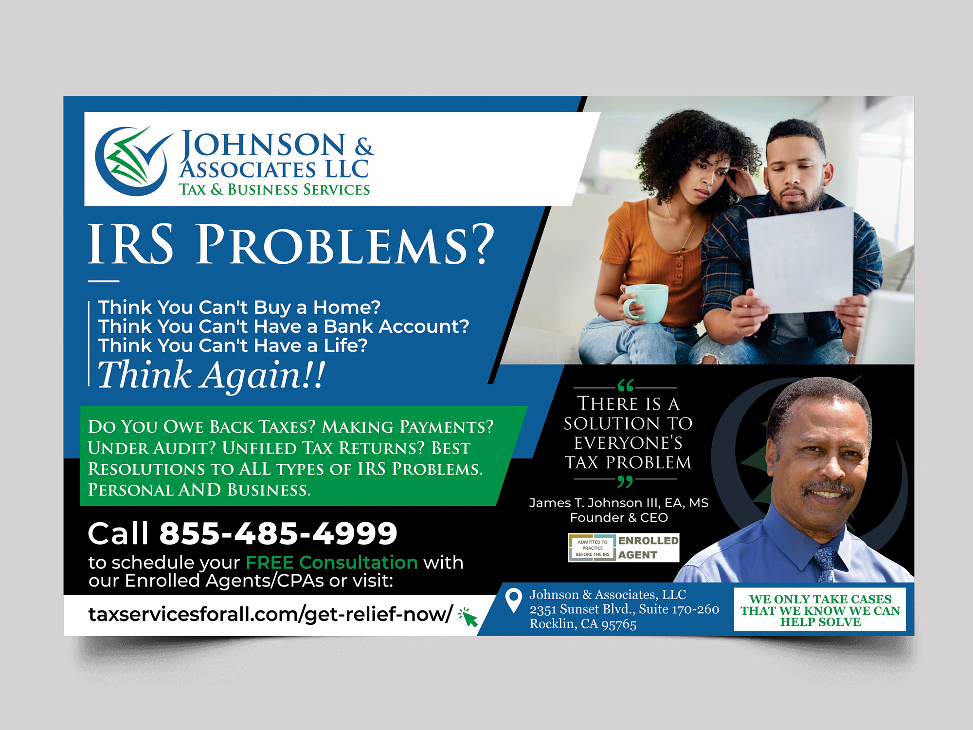 Advertisement Design by Aurora:) for New Beginnings Tax Resolution | Design #29246956