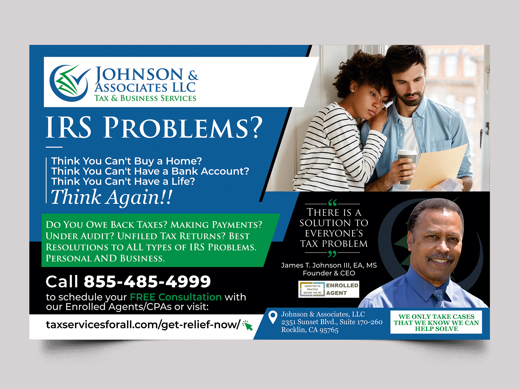 Advertisement Design by Aurora:) for New Beginnings Tax Resolution | Design #29262461