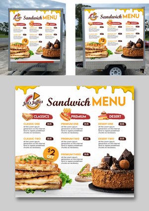 Food truck menu design | Grafik-Design von ZeneFashions