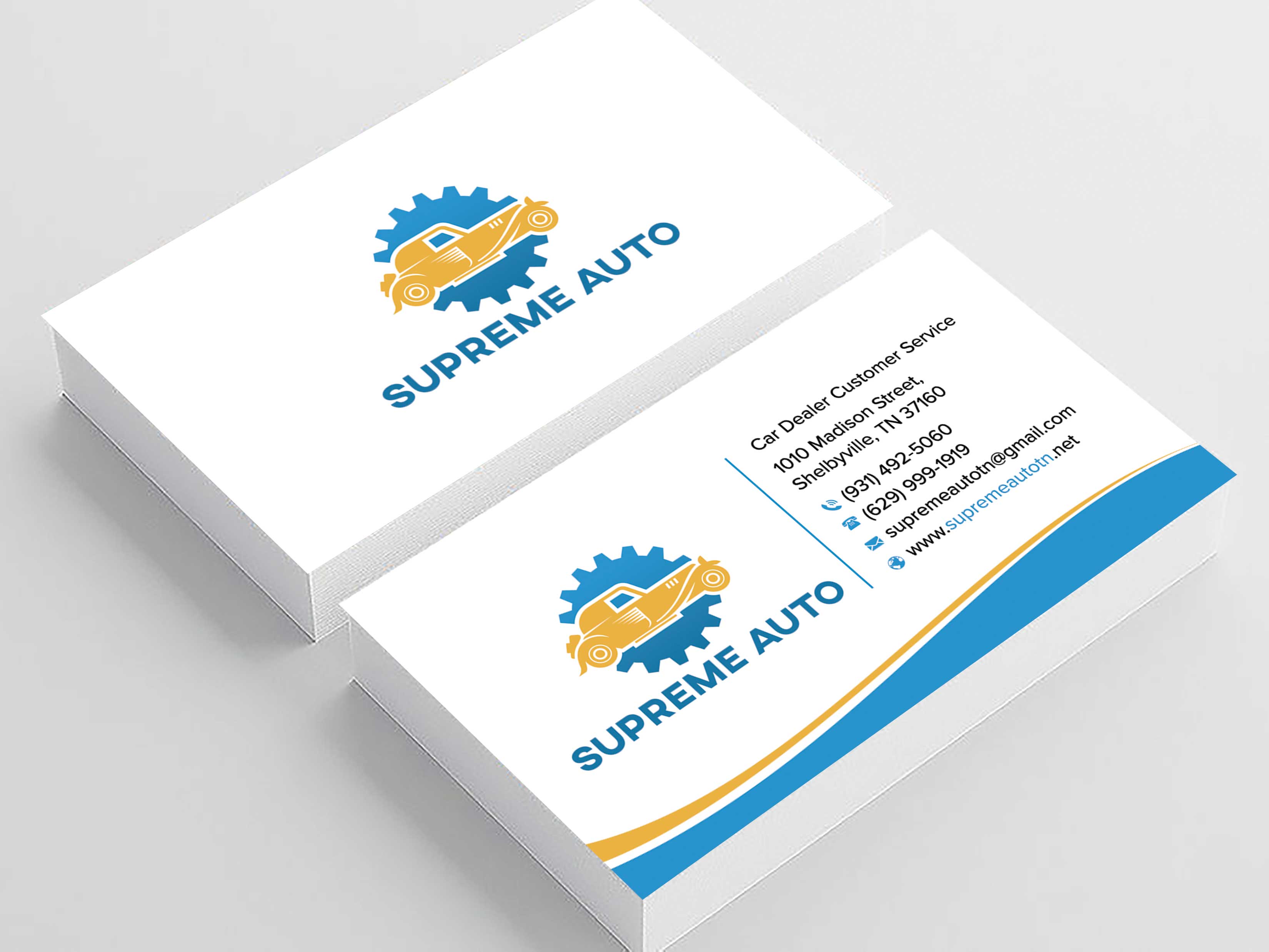 Design de Carte de Visite par sadikul islam pour Supreme Auto LLC | Design #29251498