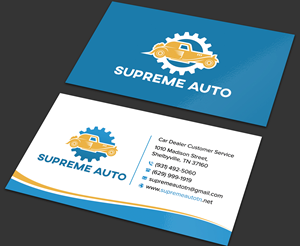 Business Card Design by sadikul islam for Supreme Auto LLC | Design: #29251499