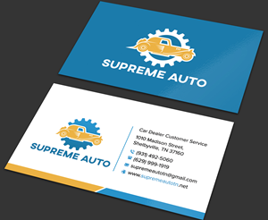 Business Card Design by sadikul islam for Supreme Auto LLC | Design: #29251504