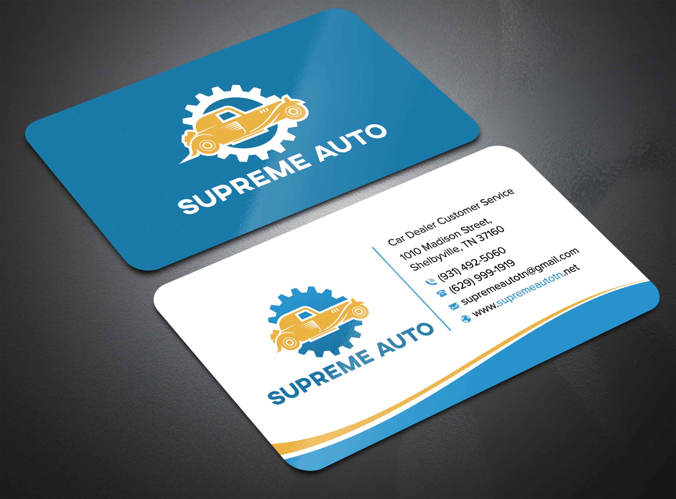 Design de Carte de Visite par sadikul islam pour Supreme Auto LLC | Design #29251505