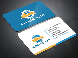 Business Card Design by sadikul islam for Supreme Auto LLC | Design: #29251506