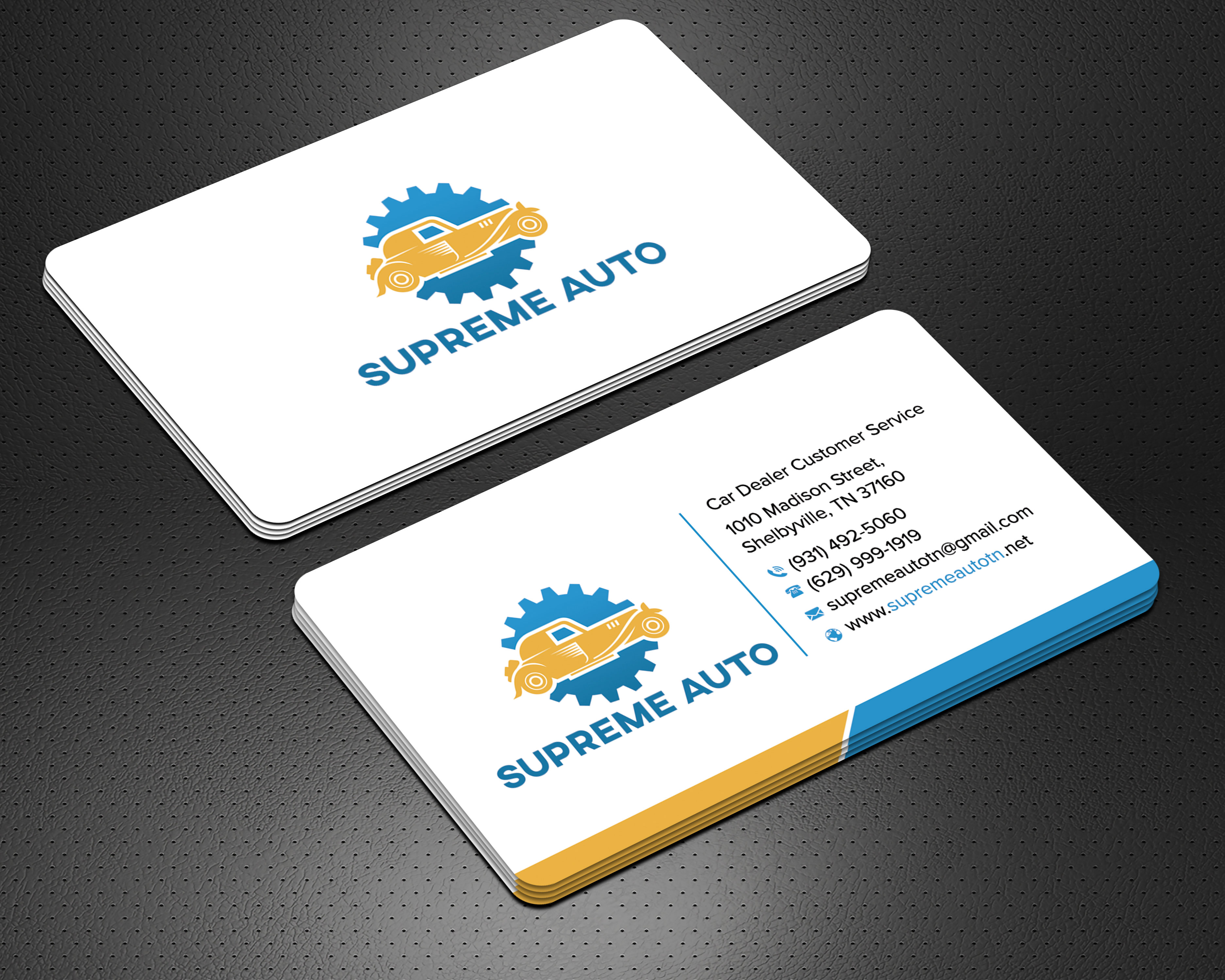 Business Card Design by sadikul islam for Supreme Auto LLC | Design #29251507
