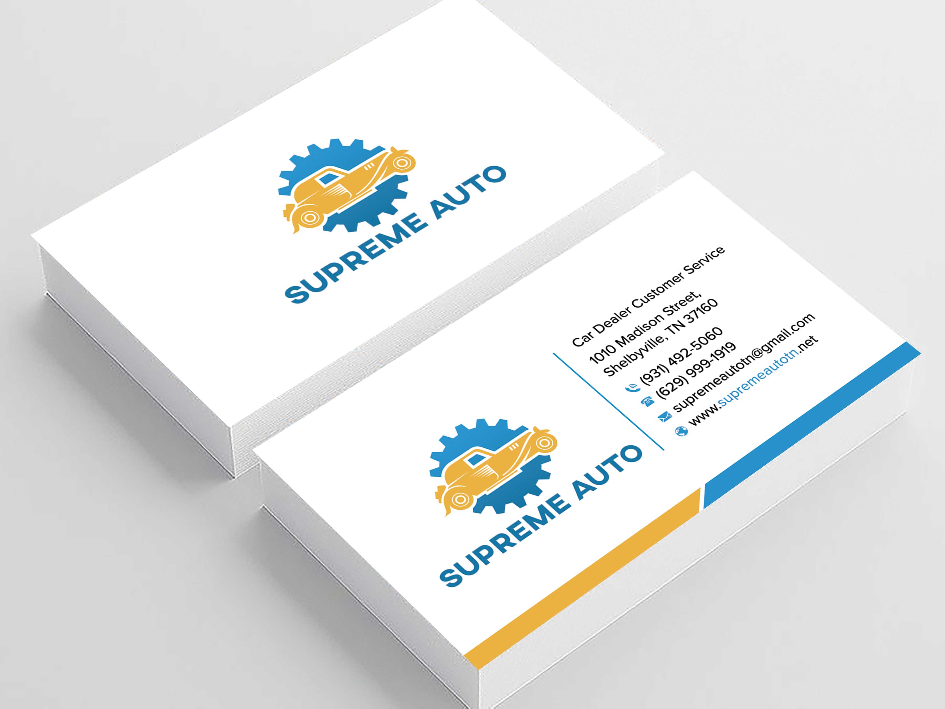 Design de Carte de Visite par sadikul islam pour Supreme Auto LLC | Design #29251512