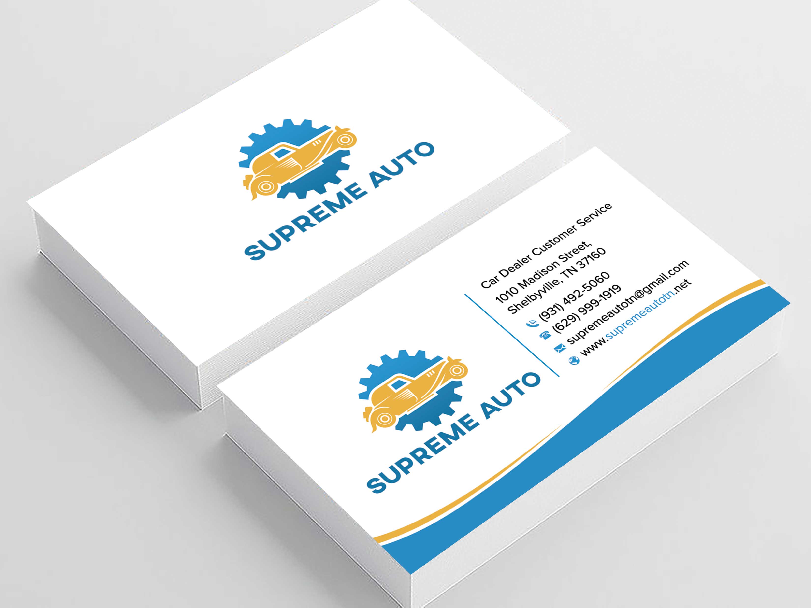 Design de Carte de Visite par sadikul islam pour Supreme Auto LLC | Design #29251551