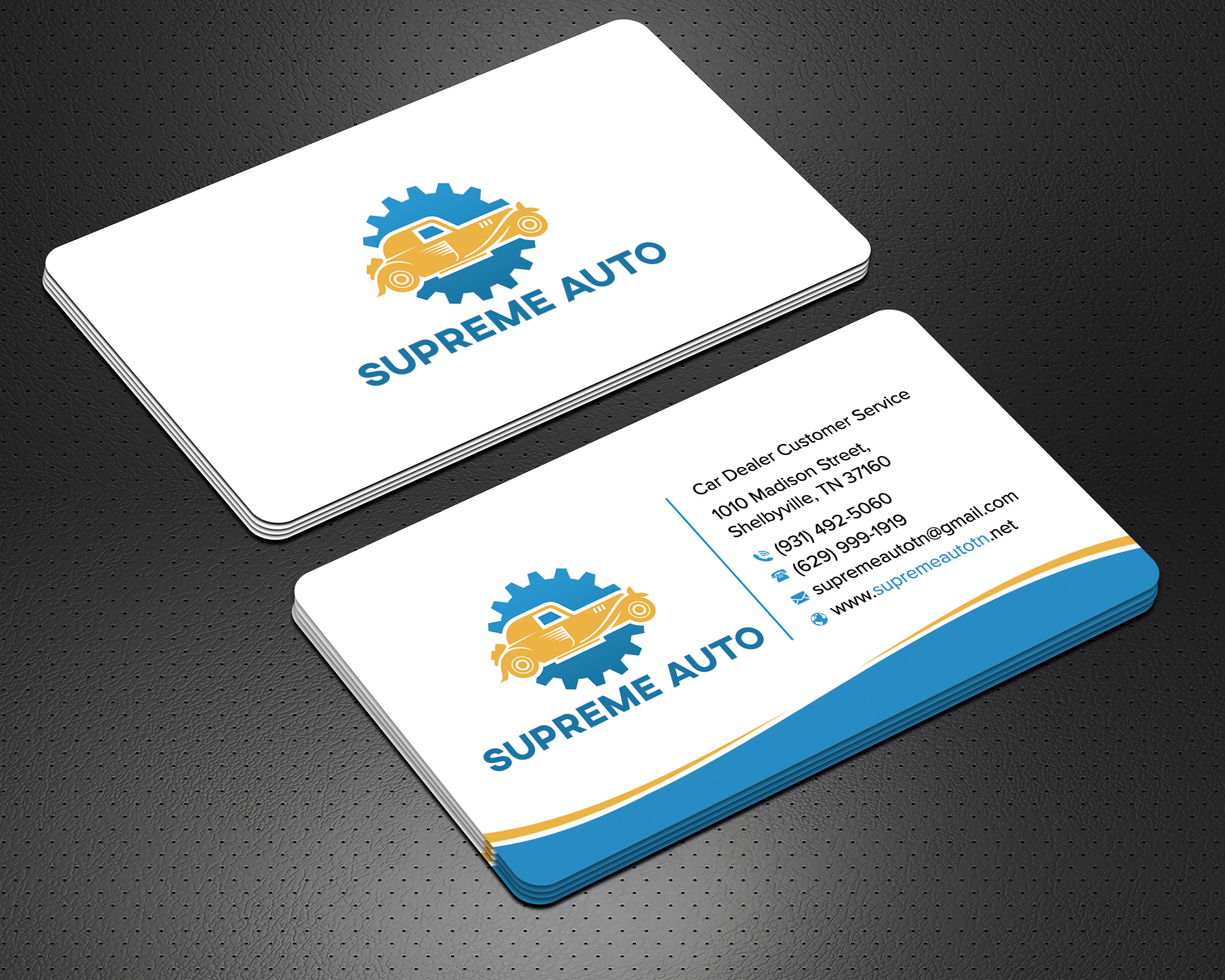 Design de Carte de Visite par sadikul islam pour Supreme Auto LLC | Design #29251554
