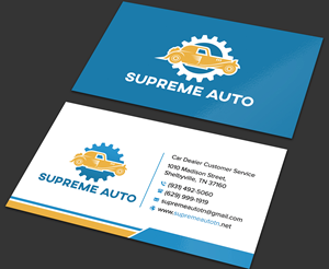 Business Card Design by sadikul islam for Supreme Auto LLC | Design: #29251557