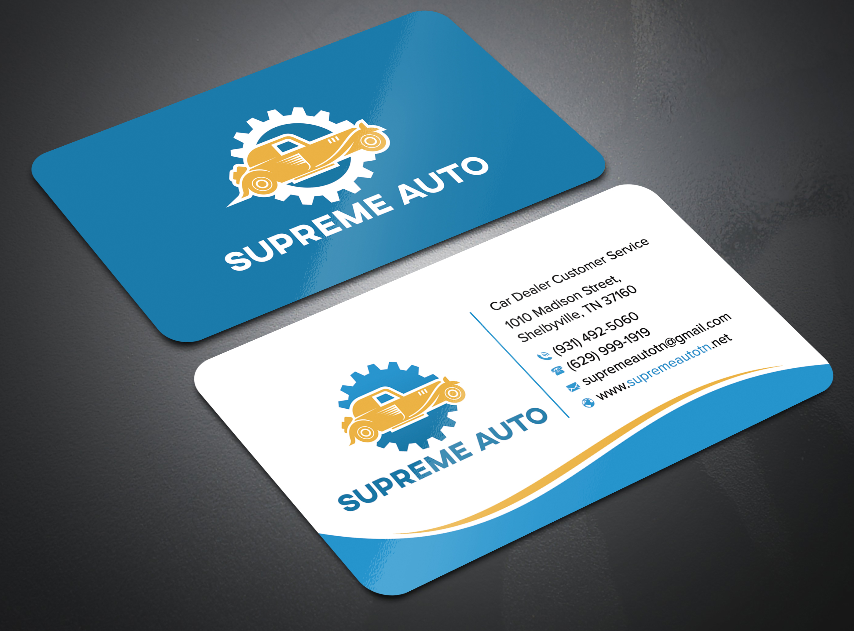 Business Card Design by sadikul islam for Supreme Auto LLC | Design #29251659
