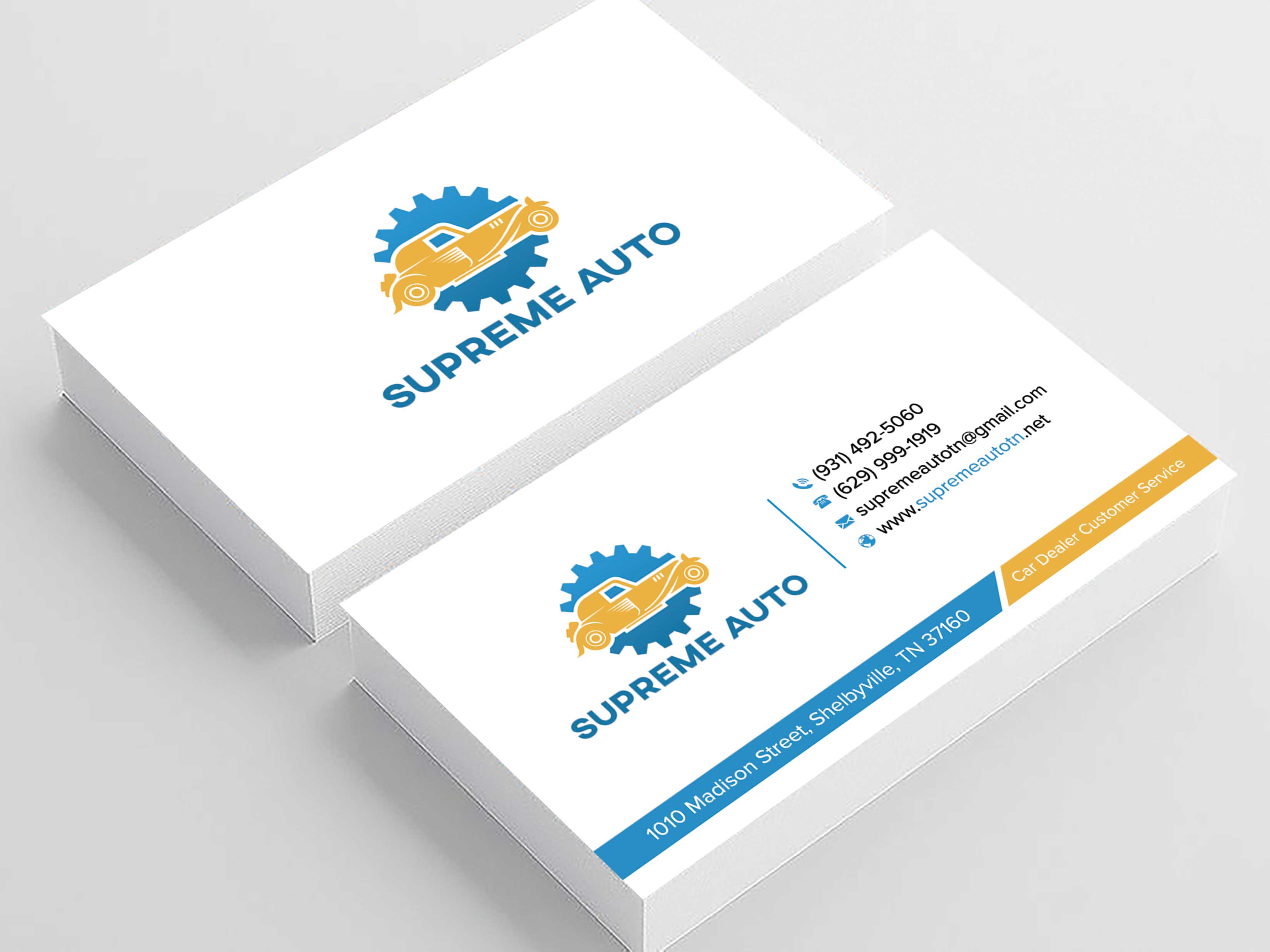 Business Card Design by sadikul islam for Supreme Auto LLC | Design #29251671