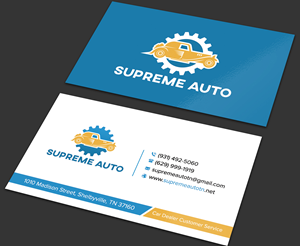 Business Card Design by sadikul islam for Supreme Auto LLC | Design: #29251768