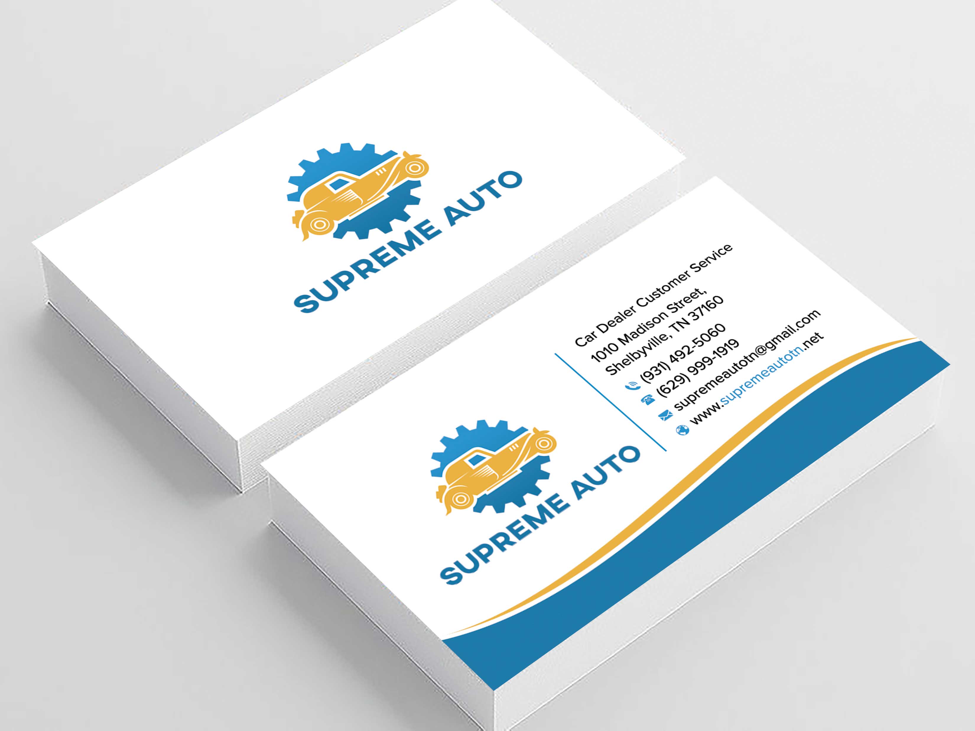 Business Card Design by sadikul islam for Supreme Auto LLC | Design #29251777