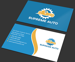 Business Card Design by sadikul islam for Supreme Auto LLC | Design: #29251820