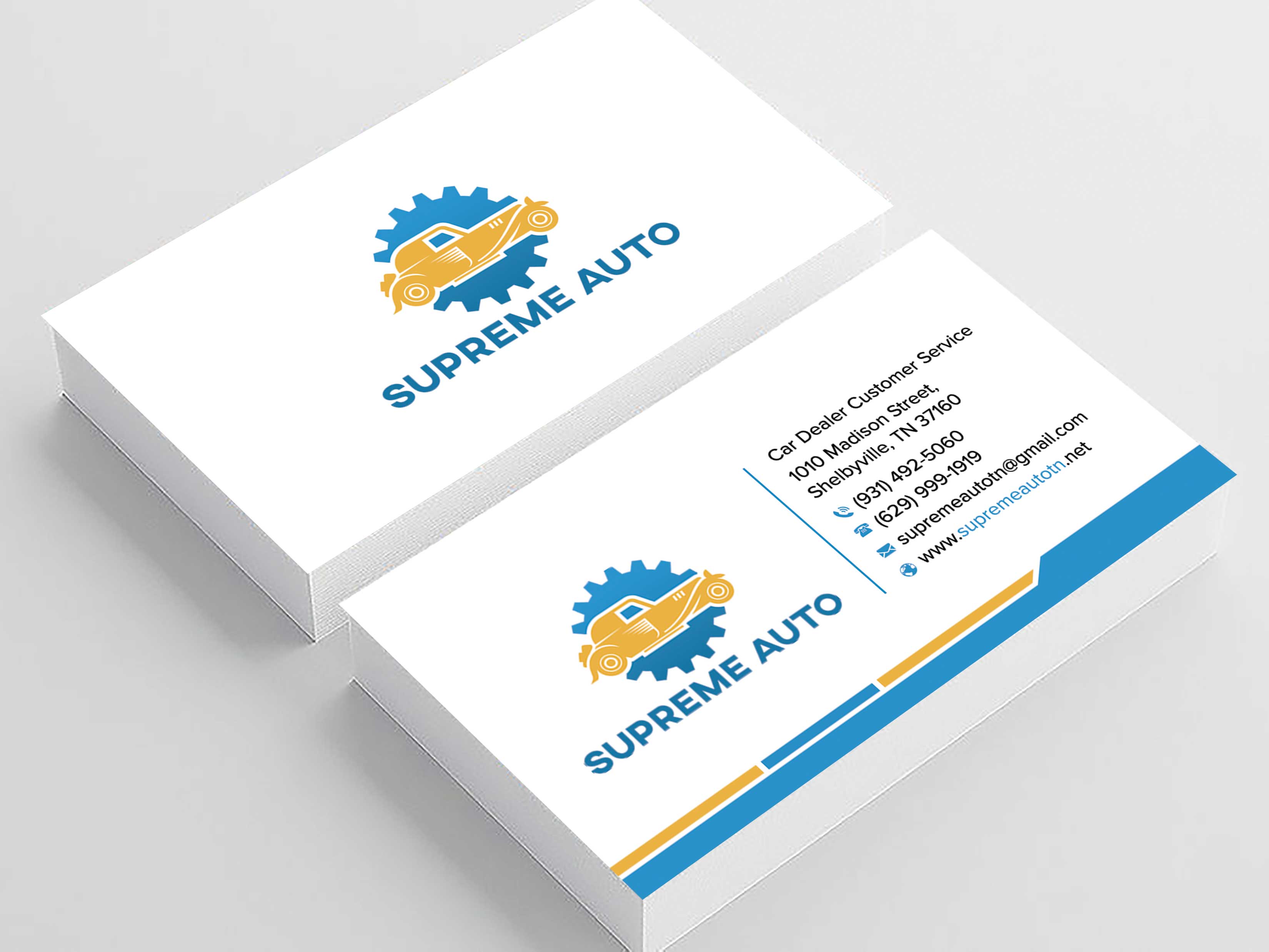 Business Card Design by sadikul islam for Supreme Auto LLC | Design #29251832