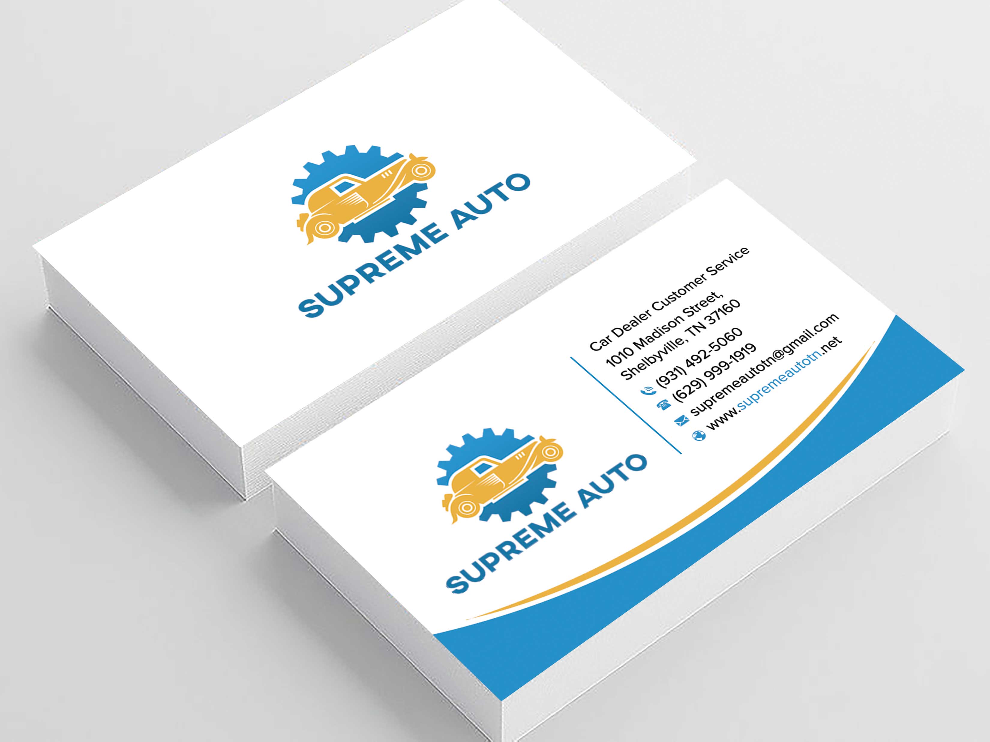 Diseño de Tarjeta de Presentación por sadikul islam para Supreme Auto LLC | Diseño #29251848