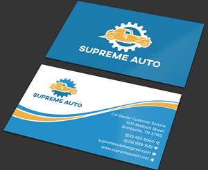 Business Card Design by sadikul islam for Supreme Auto LLC | Design: #29251851