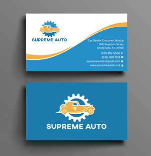 Business Card Design by sadikul islam for Supreme Auto LLC | Design: #29253169