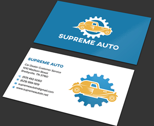Business Card Design by sadikul islam for Supreme Auto LLC | Design: #29256111