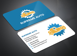 Business Card Design by sadikul islam for Supreme Auto LLC | Design: #29256114