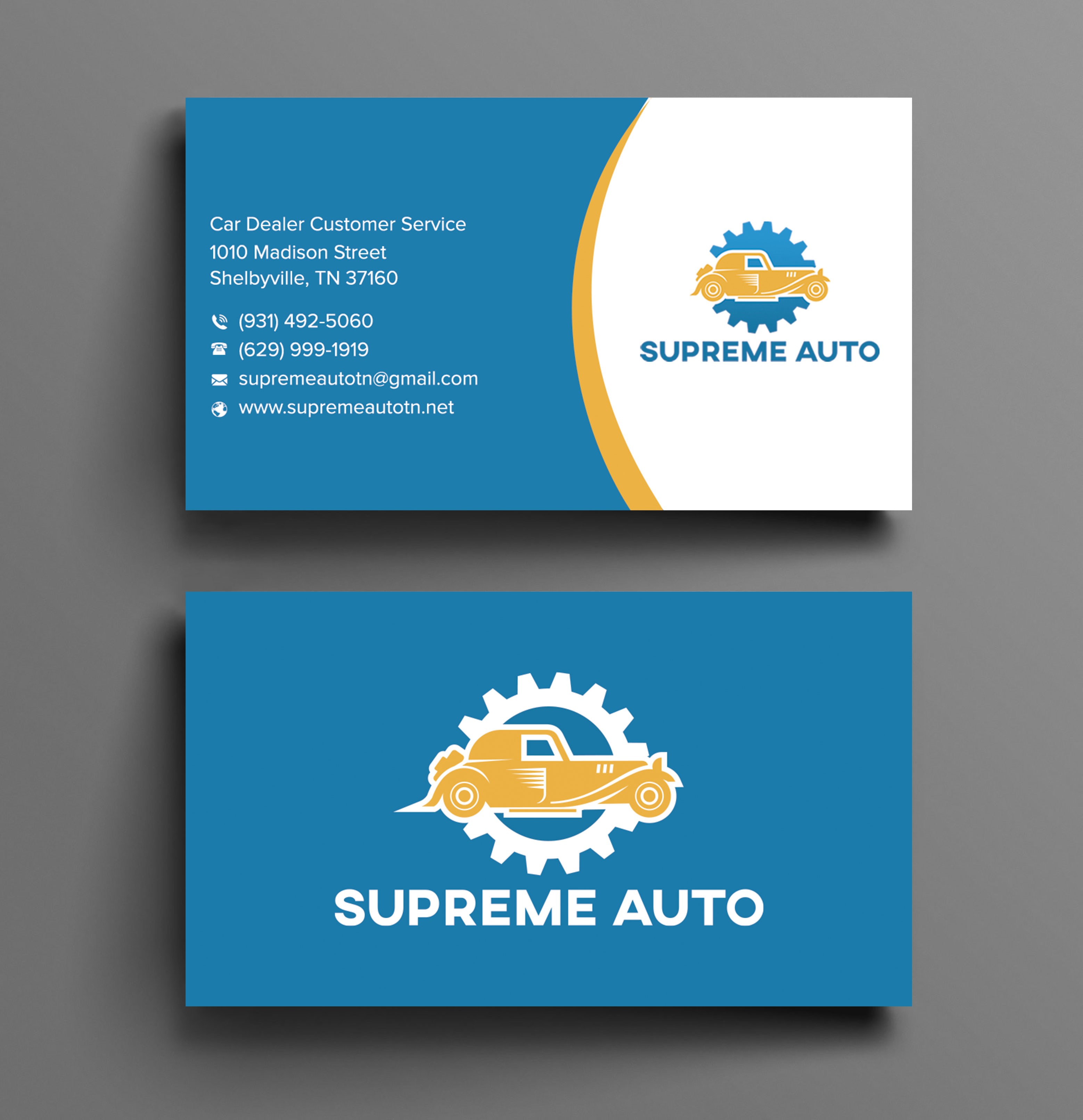 Business Card Design by sadikul islam for Supreme Auto LLC | Design #29256117
