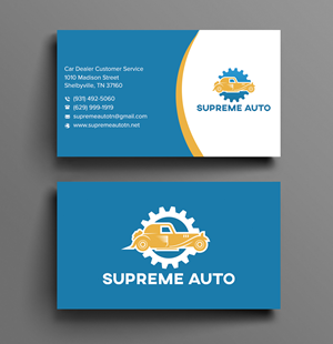 Business Card Design by sadikul islam for Supreme Auto LLC | Design: #29256117