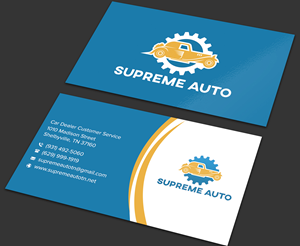 Business Card Design by sadikul islam for Supreme Auto LLC | Design: #29256123