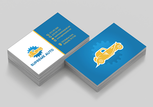 Visitenkarten-Design von MarkoE für Supreme Auto LLC | Design #29248860