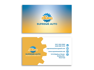 Business Card Design by Mr__Designer for Supreme Auto LLC | Design: #29251100