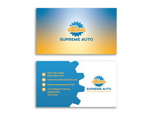Business Card Design by Mr__Designer for Supreme Auto LLC | Design: #29251101